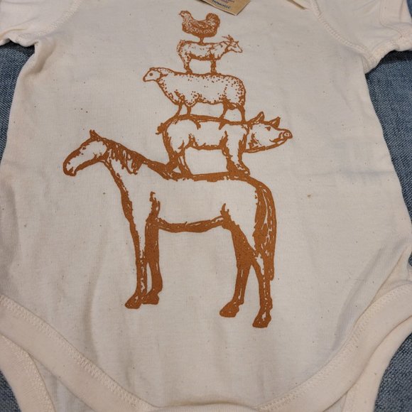 24 Peace Onsie - Animal Stack for 12 month old - Picture 2 of 3